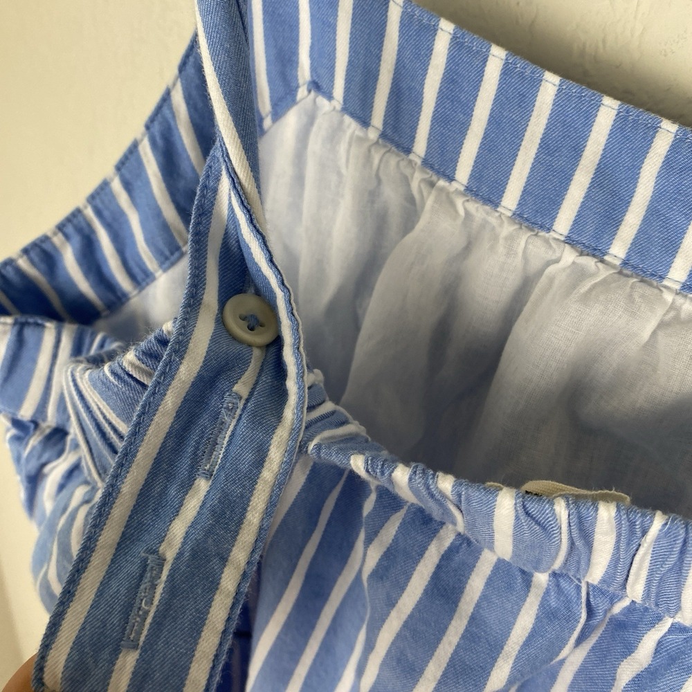 Pact Size M Easy Sunset Cami Dress Blue Striped Coastal Organic Cotton Tiered - Picture 7 of 10